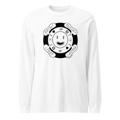 White graphic shirt.