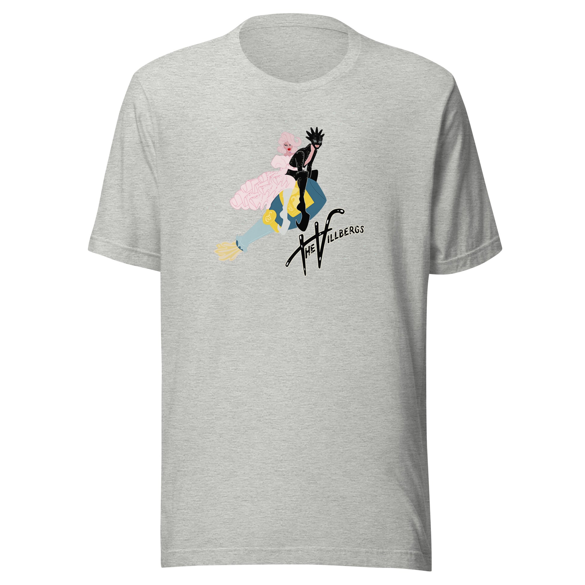 Athletic heather T-shirt with graphic.