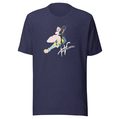 Midnight navy heather shirt with graphic.